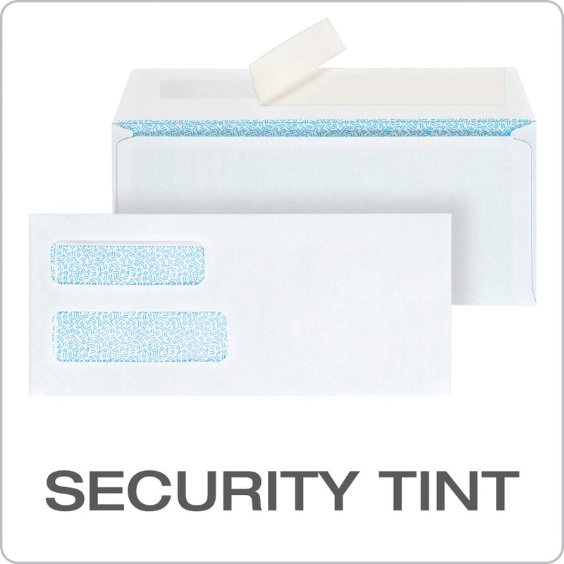 Columbian #10 Double-Window Security Envelopes, 4-1/8 x 9-1/2 Inches, Self-Sealing, for Invoices, Statements and Legal Documents, 250/Box (COLO176), White - Image 4